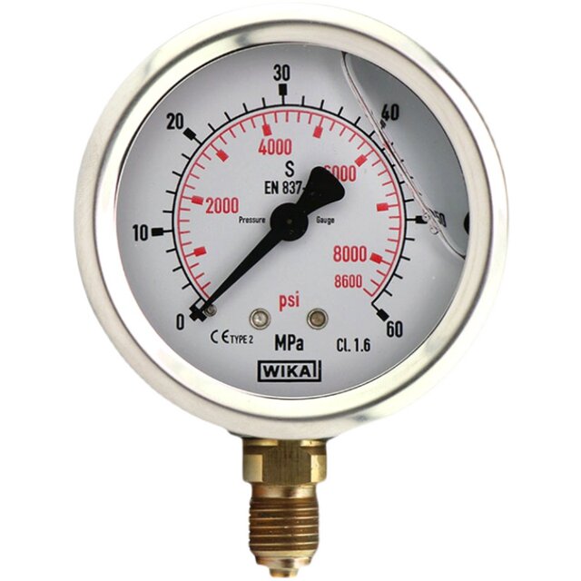 Wika pressure gauge imported from Germany wika hydraulic gauge shock-resistant stainless steel test pilot pressure gauge EN837-1