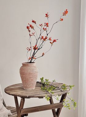 中式仿真秋色枯枝随意造型家居酒店装饰插花布景仿真绿植摆件