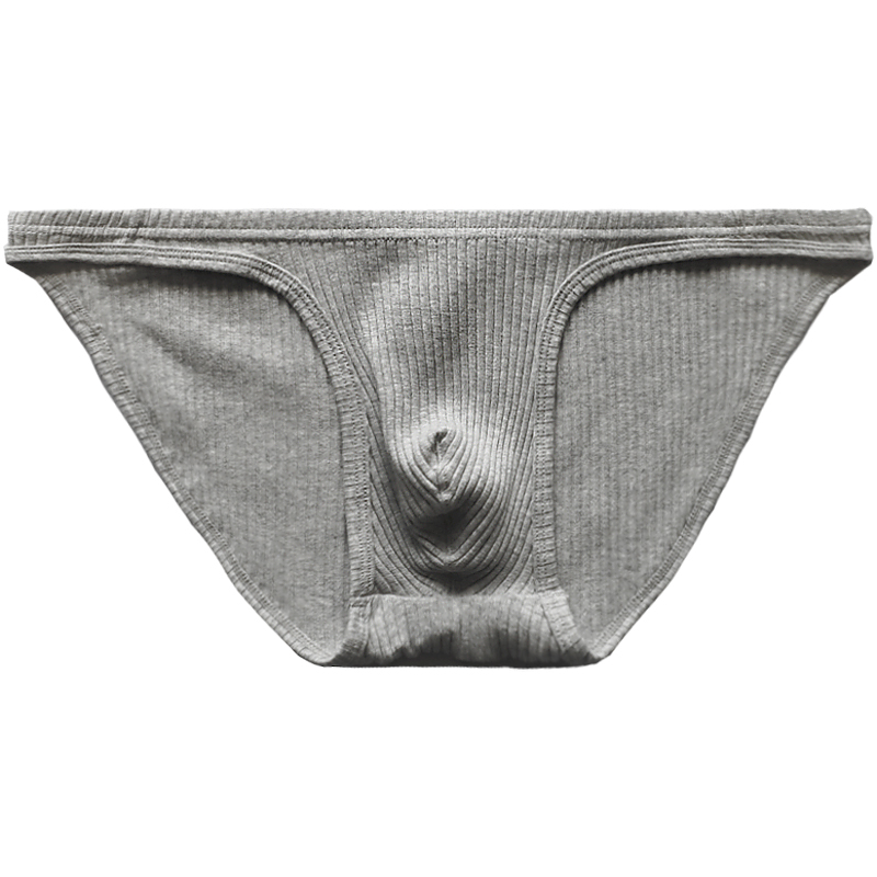 【拍3条69元】岩也男士纯棉低腰三角裤头罗纹内裤男性感透气弹力G,淘宝优惠券,粉丝福利购,淘宝优惠卷