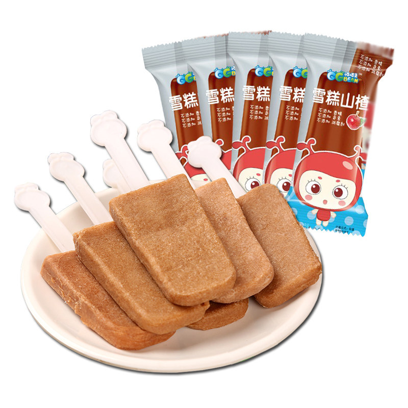 咭咭豆功夫雪糕干散装500g品山楂糕 咭咭豆山楂类制品