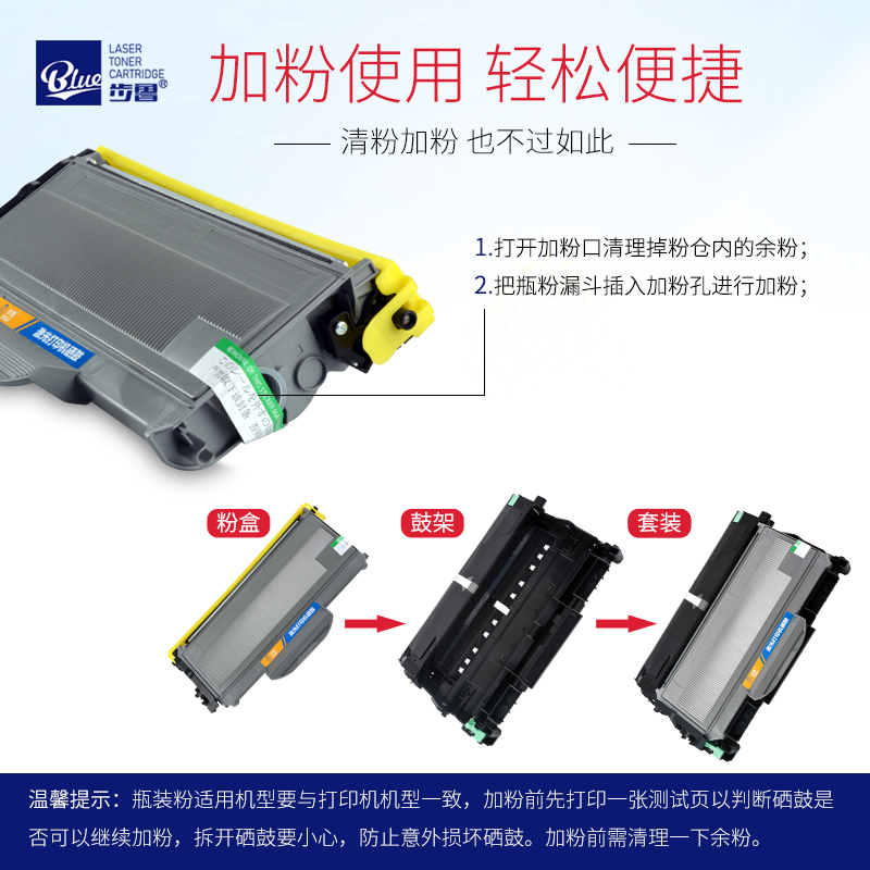 步鲁适用联想M7205硒鼓M7215 M7250 LJ2250N LJ2200 LT2922墨粉盒 - 图1