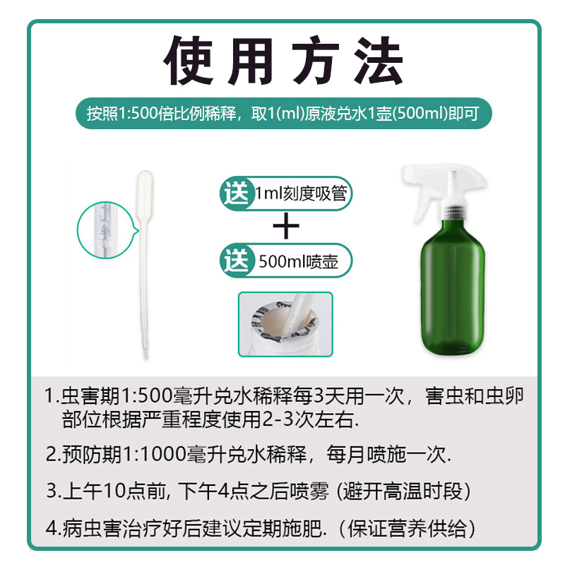 蚜虫专用药月季玫瑰花卉植物蔬菜腻虫家用花杀虫剂吡虫啉喷雾花药 - 图2