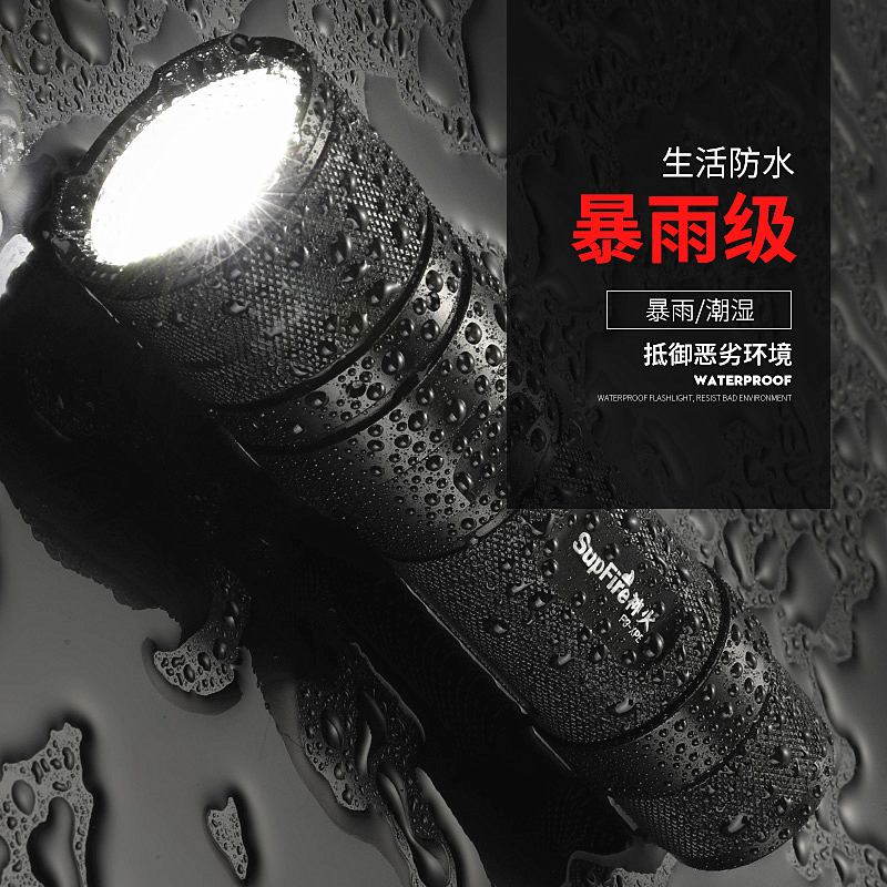 神火F3变焦超强光手电筒充电超亮远射小型便携L2家用户外超长续航 - 图1