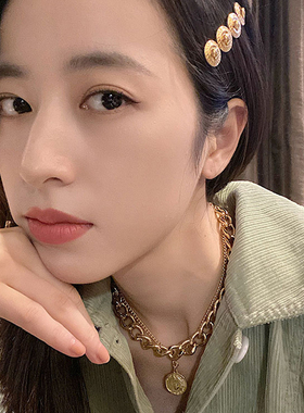 冬季新款周雨彤同款毛衣链