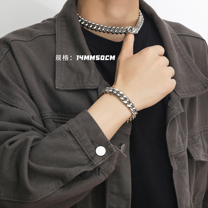 官方正品xxxtentacion古巴项链欧美嘻哈男女潮牌钛钢时尚潮个性-图1