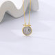 Kevkev Zhou Yutong's same sterling silver coin necklace