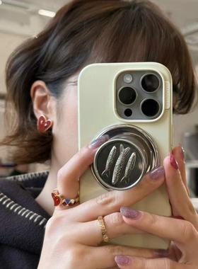 kevkev 珐琅彩爱心戒指开口戒女轻奢镀18K金戒指高级感气质指环女