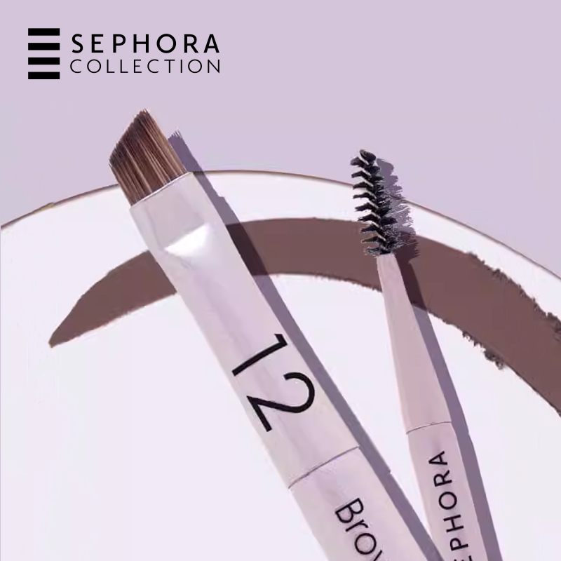 Sephora/丝芙兰复古系列双头眉刷眉粉刷12螺旋斜角化妆刷正品