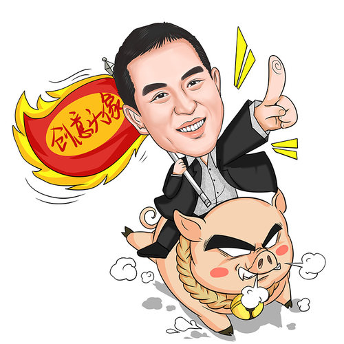 q版漫画头像设计 手绘卡通人物商务写实 夸张动漫 真人logo定制作 - 图1