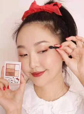 日本凯蒂猫限定INTEGRATE五色眼影爱心眼影 裸色系BR703 PK704