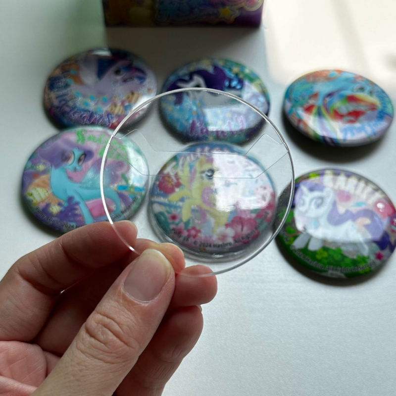 65mm吧唧保护套挂件透明圆形外出谷子周边展示套徽章防潮自封袋,淘宝优惠券,粉丝福利购,淘宝优惠卷