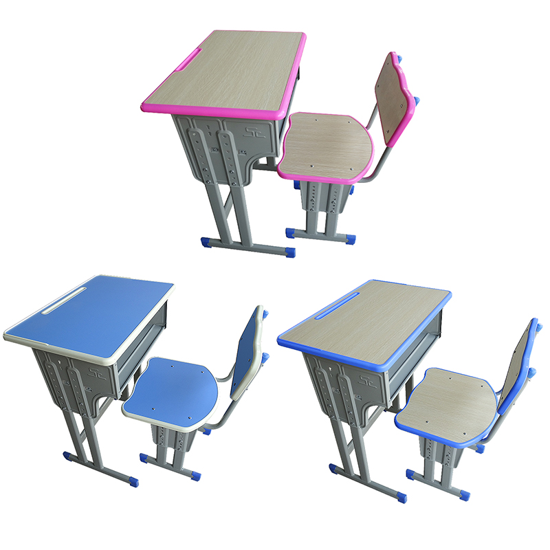 课桌椅单人双人中小学生学校儿童书桌辅导班学习桌补习托管培训桌-图1