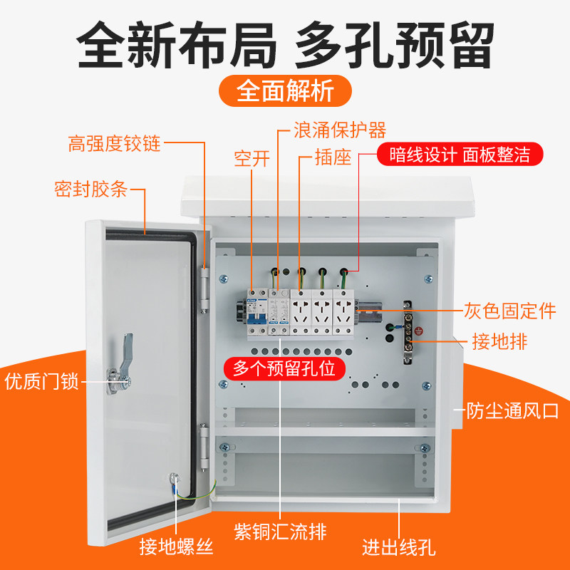 户外监控抱箍箱立杆防水箱不锈钢防雨配电箱室外控制箱视频设备箱,淘宝优惠券,粉丝福利购,淘宝优惠卷