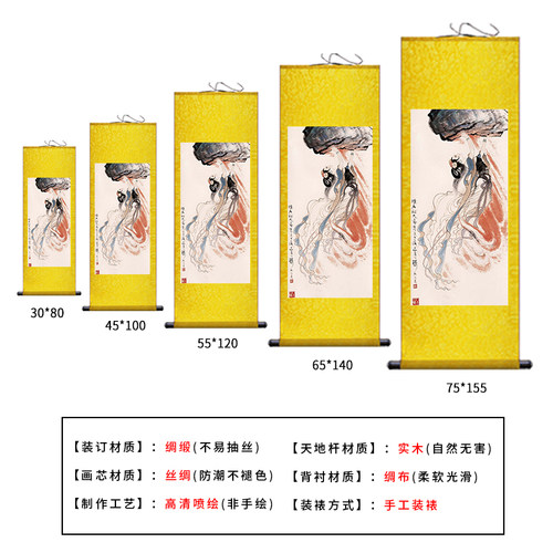 女娲娘娘画像女娲造人补天画像道家娲皇卷轴画托天老母女神装饰画 - 图1