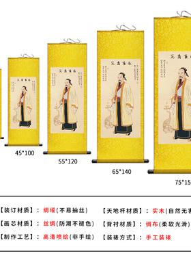 陶朱公商训卷轴画商铺店铺生意经