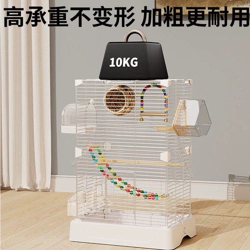 Птичья клетка Parrot Cage Домохозяйство нового типа кожа тигра черная феникс Пеонская птица Специальная экологическая экологическая экологическая роскошная вилла