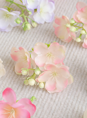 仿真茉莉花串DIY花环装饰道具