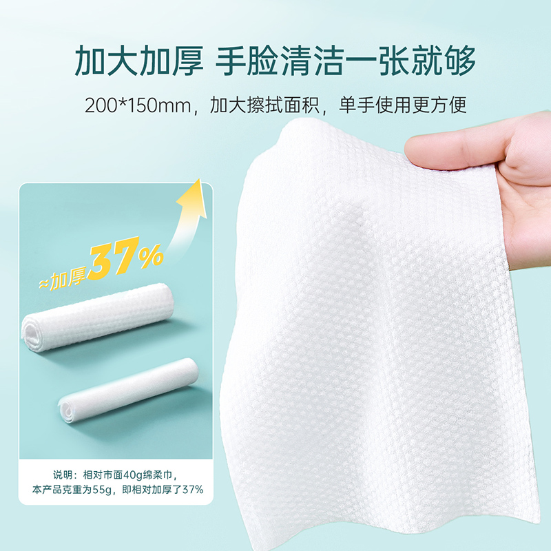 子初婴儿棉柔巾手口屁专用新生宝宝干湿两用洗脸绵柔巾非湿巾加厚