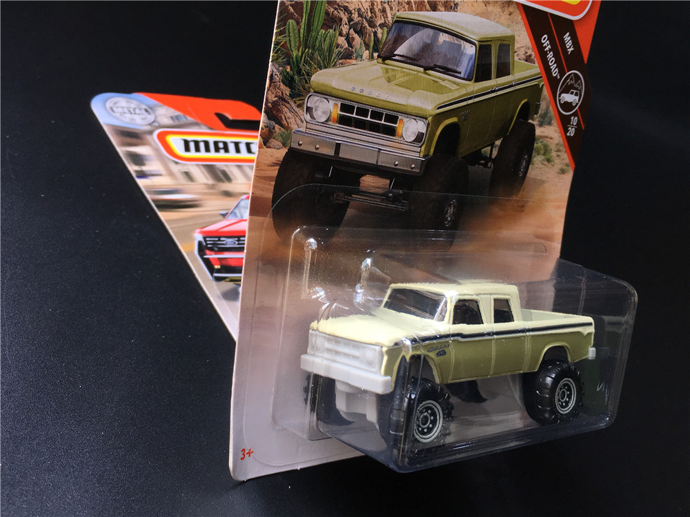 MATCHBOX火柴盒城市英雄小车模型玩具道奇卡车'68 DODGE D-200 9R - 图0