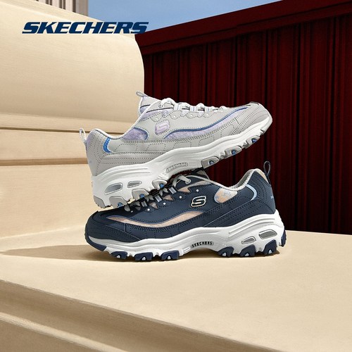 斯凯奇官方outlets女士时尚绑带运动鞋经典厚底潮流百搭老爹鞋 - 图0