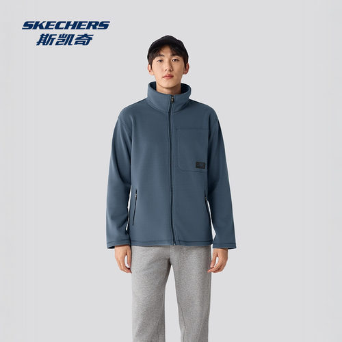 Skechers斯凯奇男士常规版型针织外套 - 图3