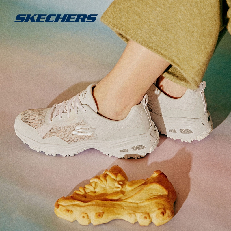 Skechers斯凯奇正品奥莱女鞋奥莱春夏蕾丝透气老爹鞋女经典熊猫鞋_skechers品牌工厂店_运动鞋new