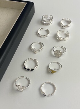 S925银小众设计感戒指