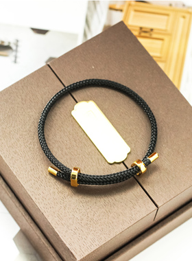 防水钢丝手串情侣款可调节