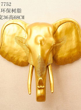 东南亚实木泰国会所餐厅大象挂件