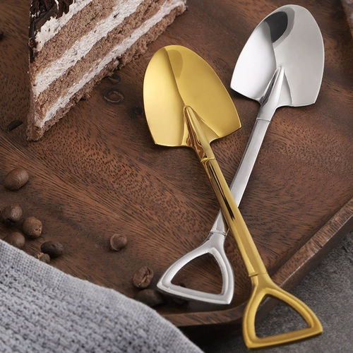 Креативная милая золотая ложка из нержавеющей стали, нержавеющая сталь AISI 304, популярно в интернете