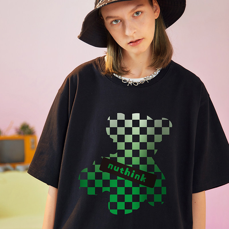 nuthink欧美国潮大码短袖男t恤 nuthink男装T恤