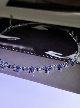 气质温柔风精致感锆石锁骨链项链