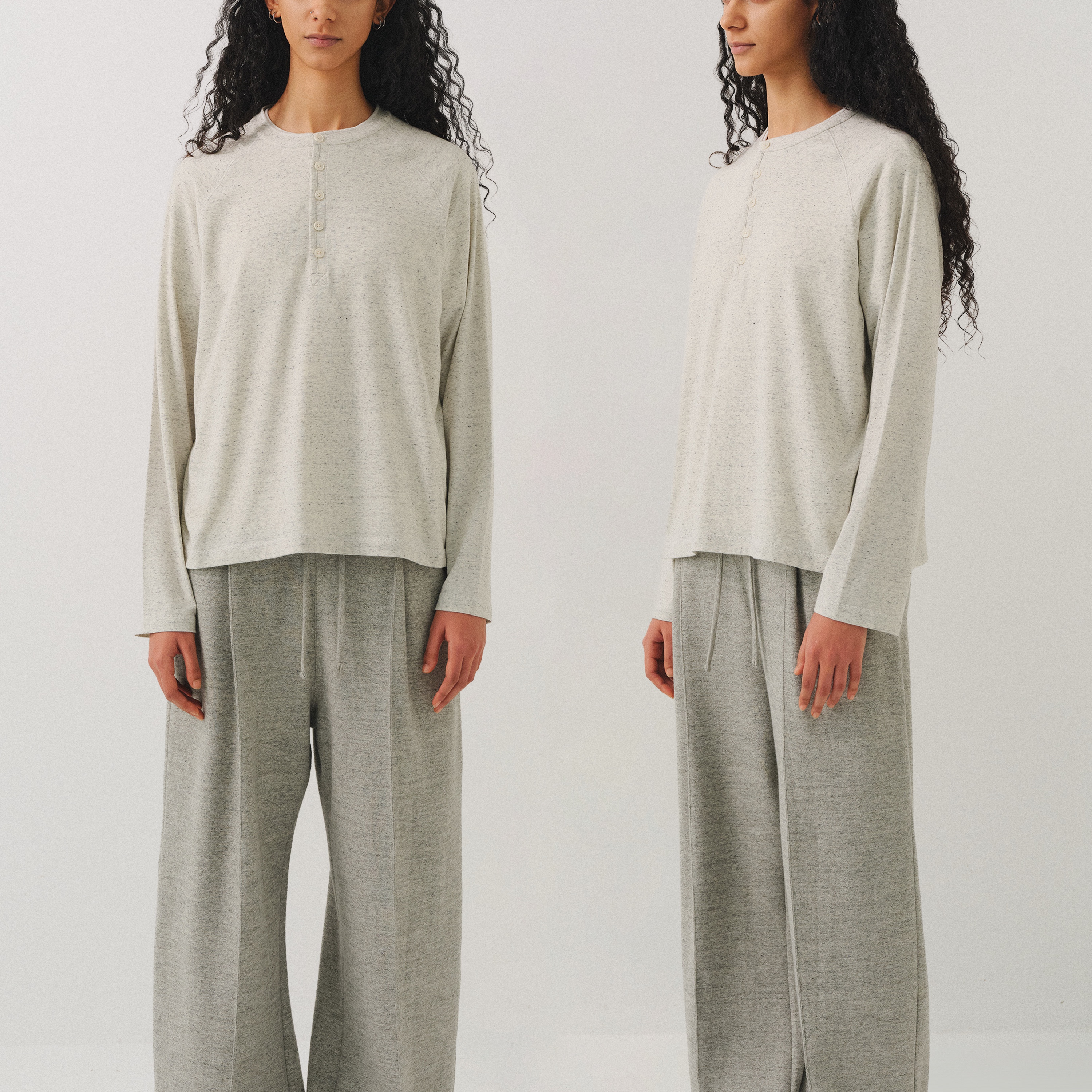 VLABMADE 星空花纱软糯纽扣亨利领插肩长袖打底TEE*四针六线工艺,淘宝优惠券,粉丝福利购,淘宝优惠卷