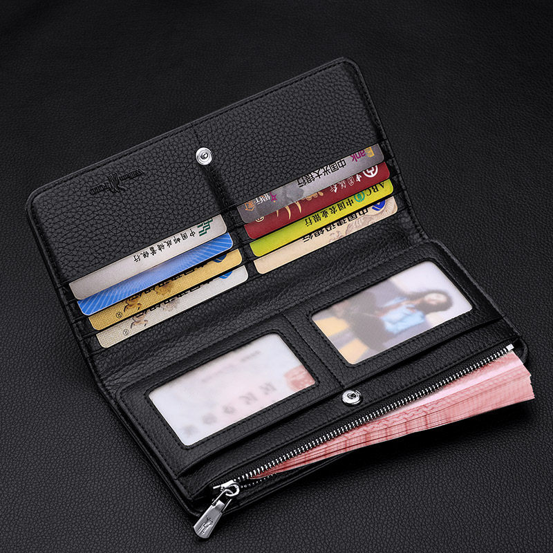 英皇保罗多卡位男真皮防盗刷钱包 williampolo宇硕卡包