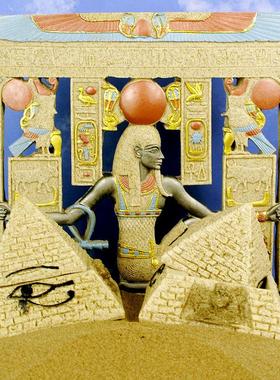 工艺品砂岩古埃及金字塔收纳盒