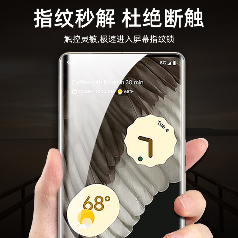 适用谷歌Google Pixel7pro新UV光固膜Pixel6pro菲林膜高清免滴胶uv固化膜全屏覆盖钢化软膜全胶膜手机保护-图1
