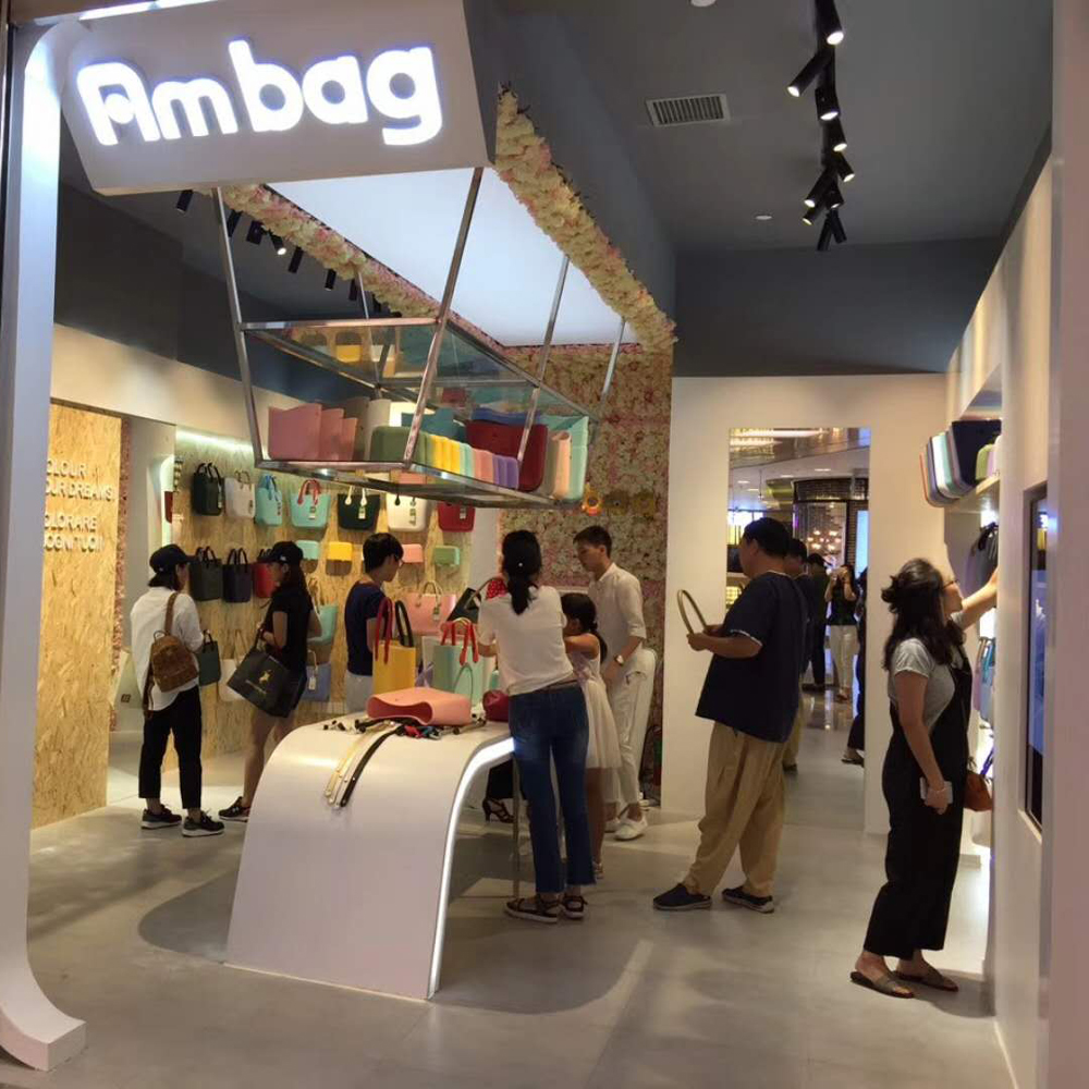 夏季小清新Obag风Ambag Mini配纯色带褶皱内胆长肩带女单肩手提包 - 图3