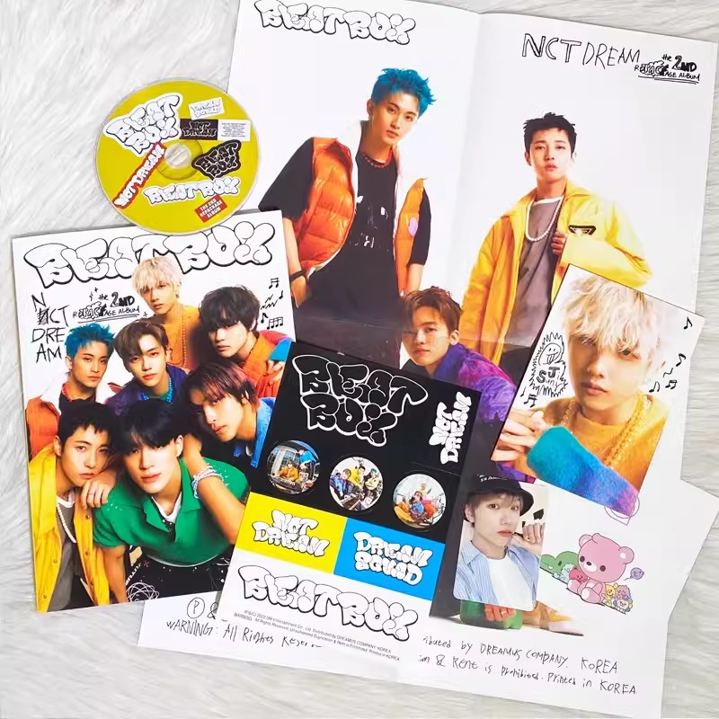 NCT DREAM专辑 正规2辑 Beatbox 正版小卡套海报贴纸写真集周边 - 图1