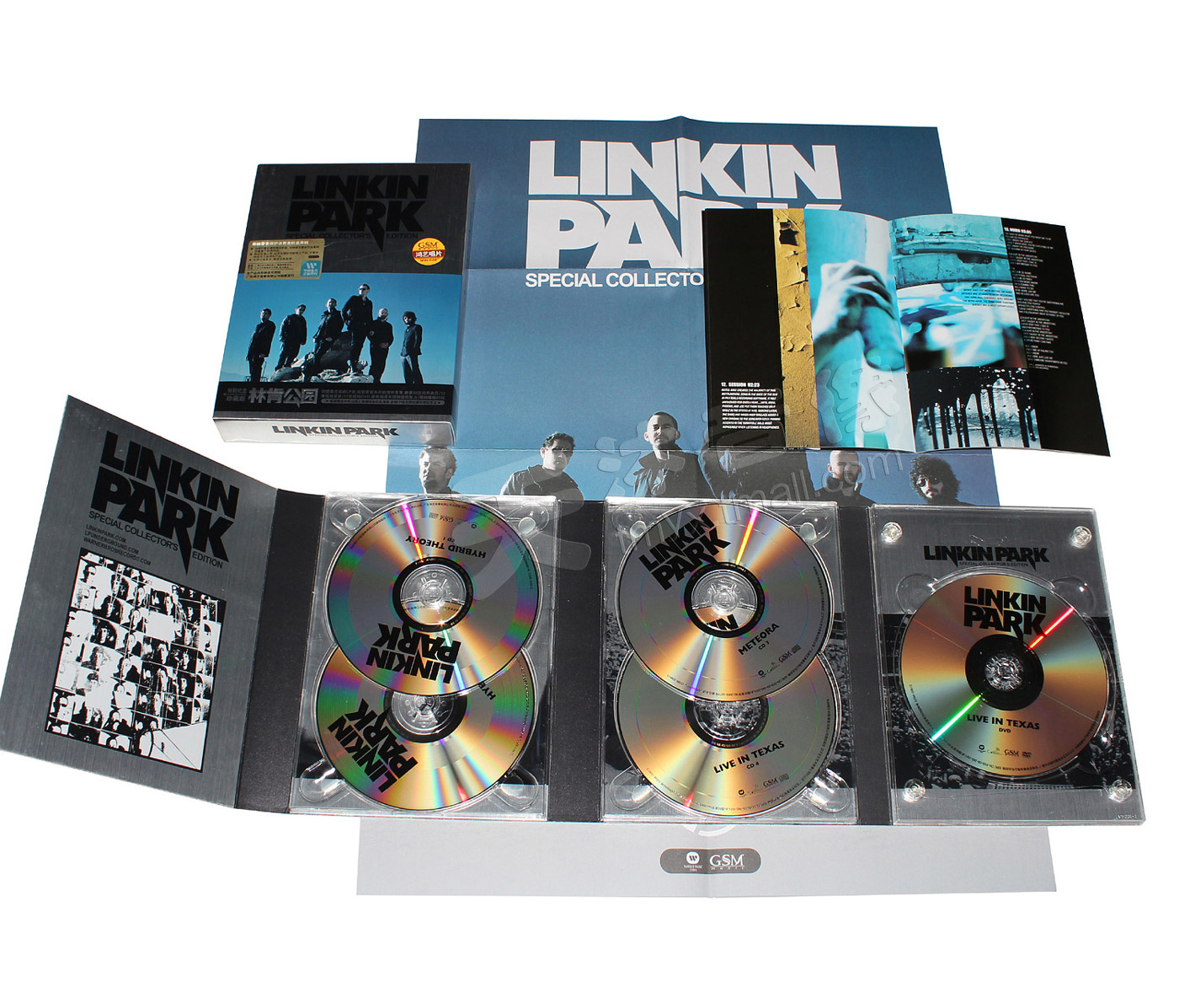 正版 林肯公园 Linkin Park专辑 4CD+DVD摇滚音乐唱片 纪念珍藏版 - 图3