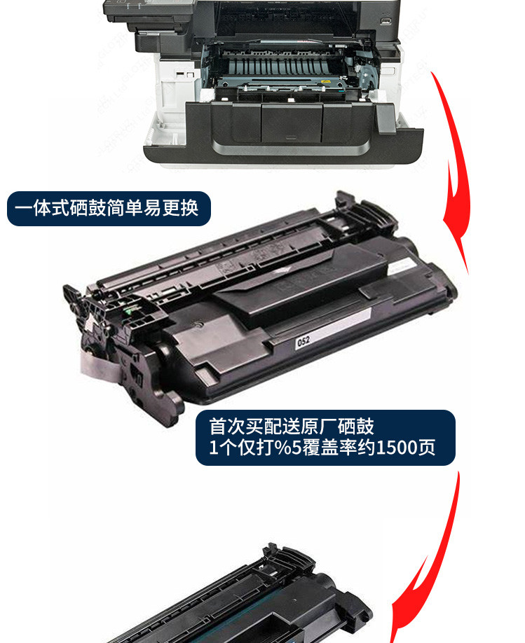 适用于佳能MF443dw/445dw/223dw/lbp226黑白激光一体机易加粉硒鼓-图0