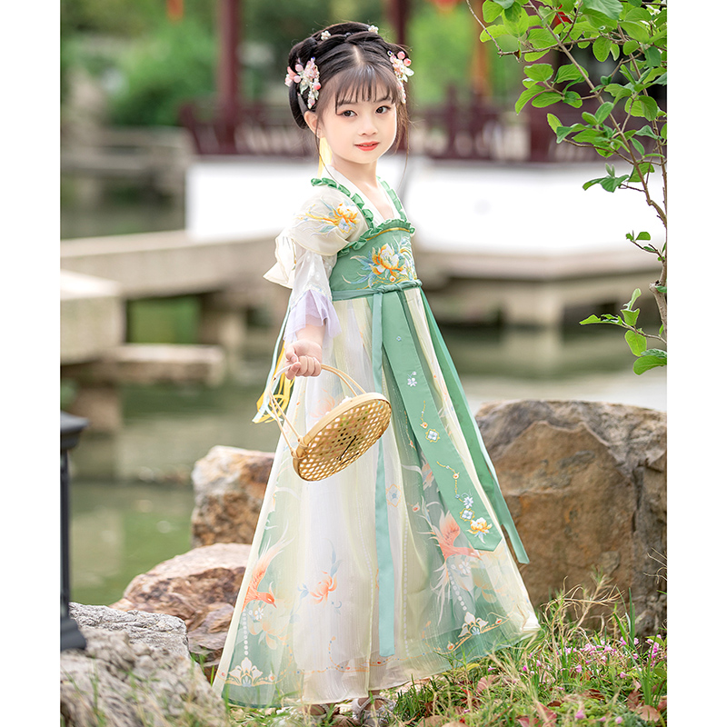 汉服女童夏季仙气儿童古装连衣裙 柠溪汉服