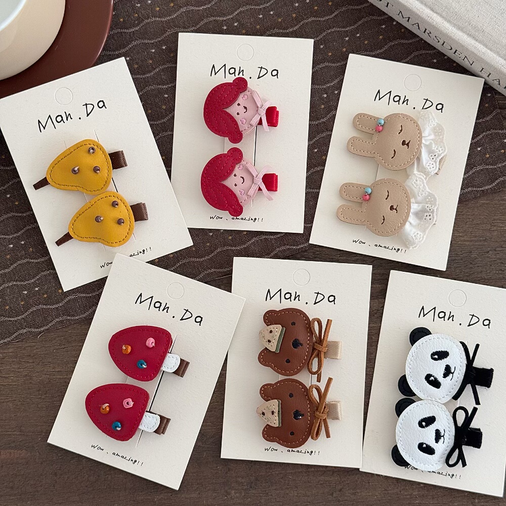 韩婴儿童皮质兔子小熊发圈女童扎头发不伤发皮筋宝宝可爱全包布夹,淘宝优惠券,粉丝福利购,淘宝优惠卷