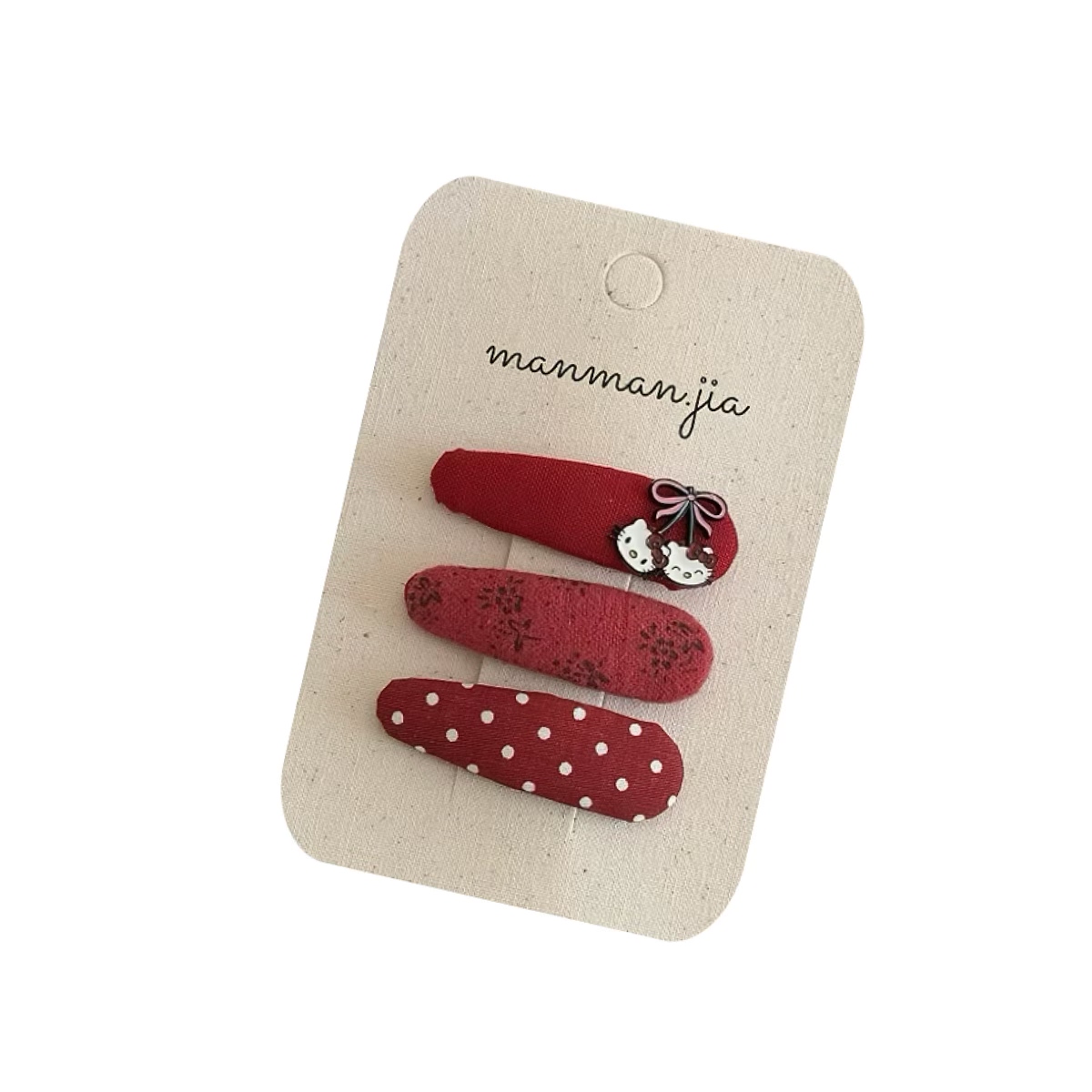 韩儿童红棉格星星发夹女童甜美猫咪BB夹女孩新年发饰甜美刘海夹子,淘宝优惠券,粉丝福利购,淘宝优惠卷