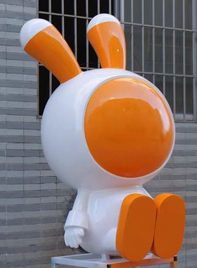 商场玻璃钢卡通吉祥物雕塑定制