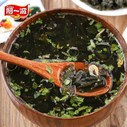 阿一波紫菜汤62克*4袋方便食品速食汤料冲泡即食快餐汤速溶汤 - 图2