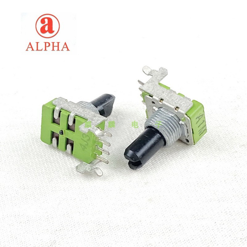 台湾ALPHA 12型A1M卧式4脚单联 吉他箱头功放音响调音电位器 - 图0
