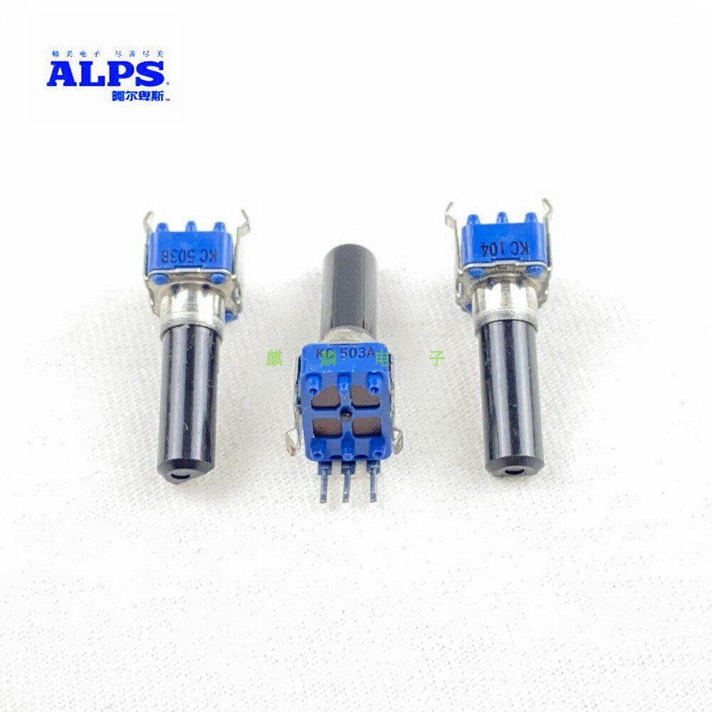 日本ALPS RK09型步进式3脚 A50K B50K A100K功放调音台音量电位器 - 图0
