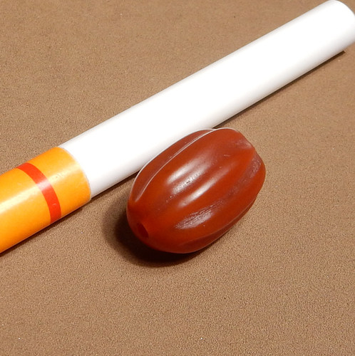 方言精品和田玉放漏藏传南瓜珠红天珠玛瑙念珠散珠DIY配饰吊坠A6 - 图2