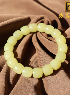 新疆若羌正黄口料卡12mm直切手串