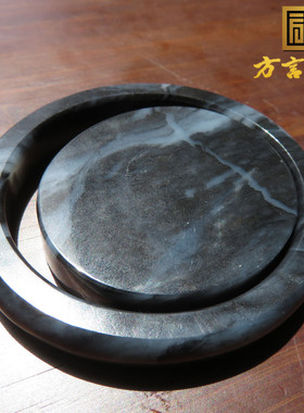 抢疯方言精品和田玉新疆玉龙河青花籽料黑白分明卡58mm手镯套装w